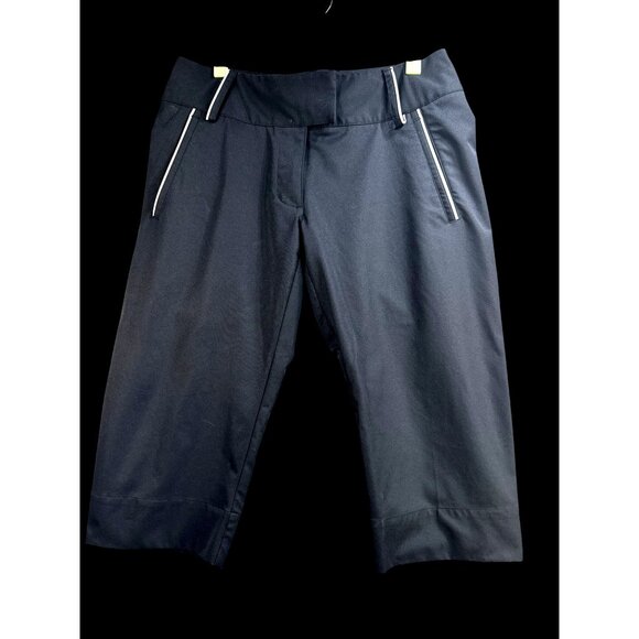 adidas Pants - Adidas Womens Climalite Black Cropped Pants Size 2 Polyester Blend